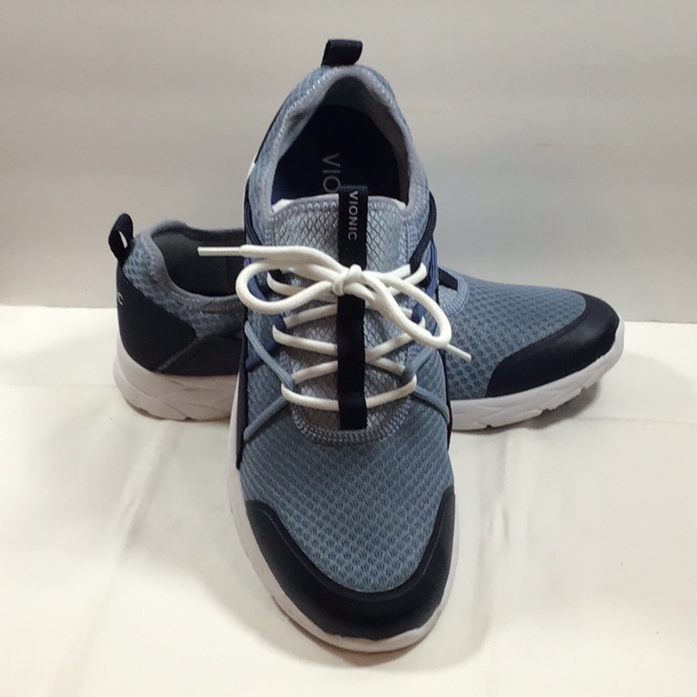 Vionic Women's Slip-on Sneakers in Blue and White